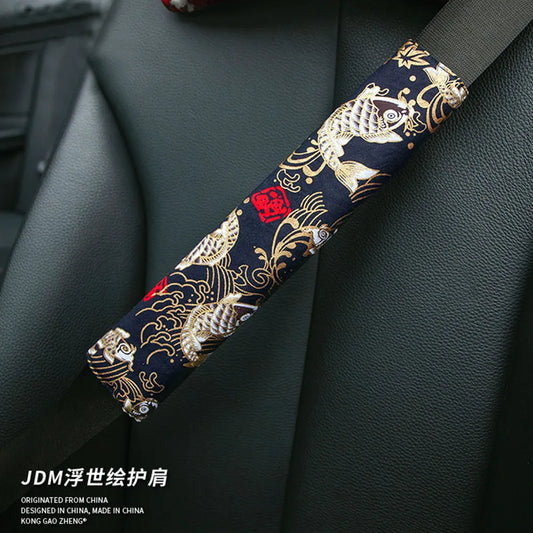 JDM Ukiyo-e Short Plush Seat Belt Cover