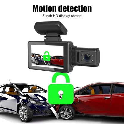 Front, Rear, and Inside Dashcam
