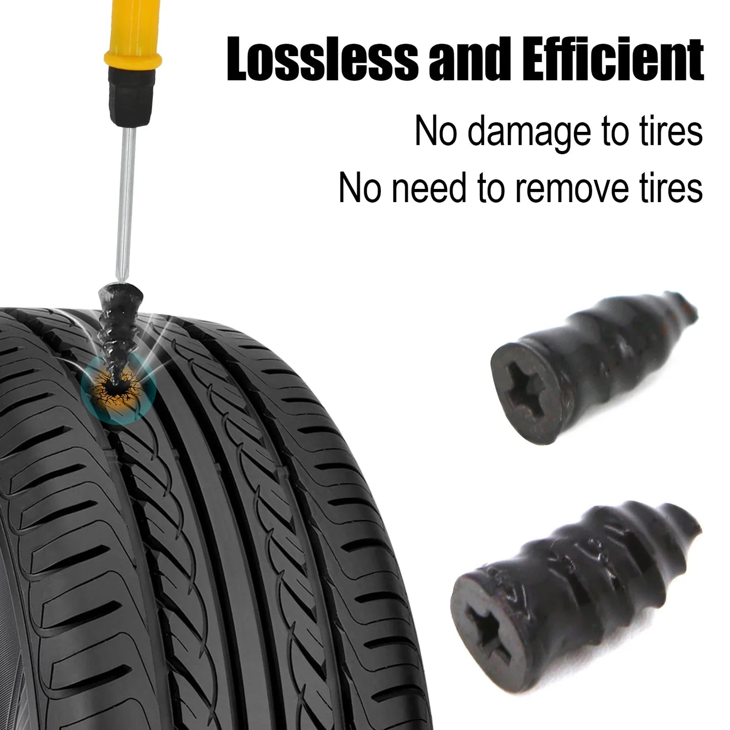 Auto Tire Repair Kit Puncture Plugs