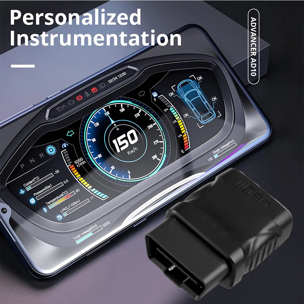 Engine Fault Code Reader Obd2 Scanner For IOS/Android