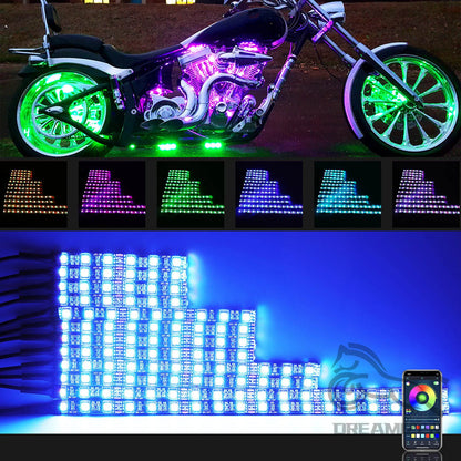 12pcs Motorcycle Underglow LED Lights Kit